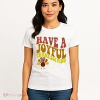 Have A Joyful Thanksgiving Cute Holiday Women's T-Shirt thumb 4