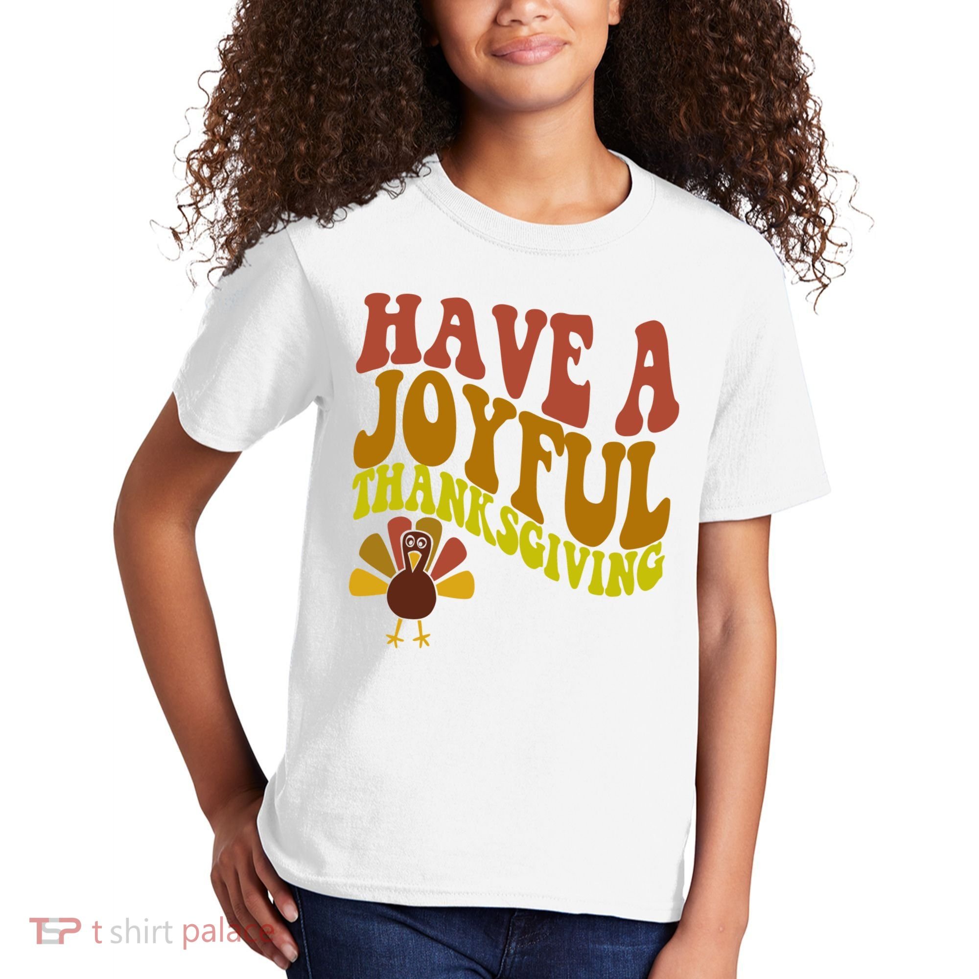 Have A Joyful Thanksgiving Cute Holiday Kids T-Shirt