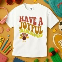 Have A Joyful Thanksgiving Cute Holiday Kids T-Shirt thumb 3
