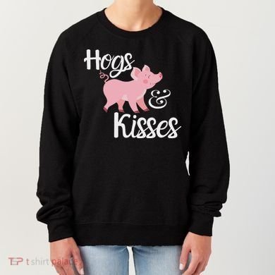 Hogs And Kisses Cute Pig Women's Sweatshirt