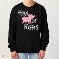 Hogs And Kisses Cute Pig Women's Sweatshirt thumb 0