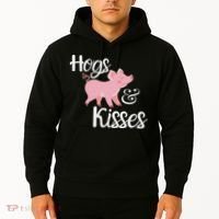 Hogs And Kisses Cute Pig Hoodie thumb 2