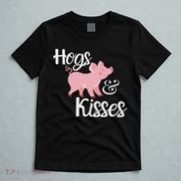 Hogs And Kisses Cute Pig T-Shirt thumb 5