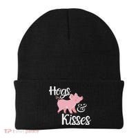 Hogs And Kisses Cute Pig Beanie thumb 0