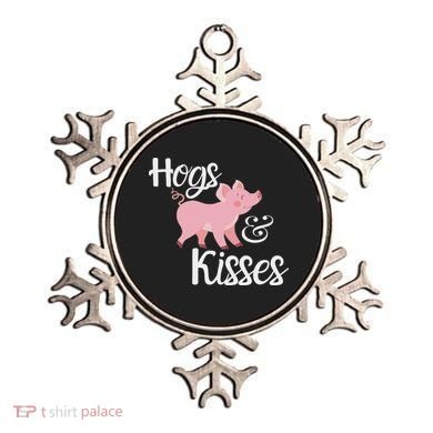 Hogs And Kisses Cute Pig Ornament