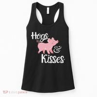 Hogs And Kisses Cute Pig Women's Tank Top thumb 0
