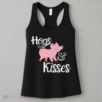 Hogs And Kisses Cute Pig Women's Tank Top thumb 3