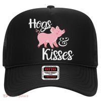 Hogs And Kisses Cute Pig Hat thumb 0