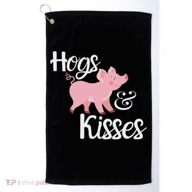 Hogs And Kisses Cute Pig Golf Towel