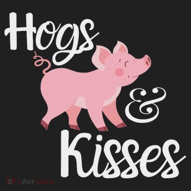 Hogs And Kisses Cute Pig Golf Towel