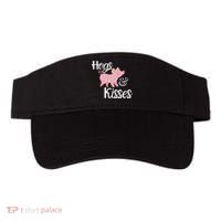 Hogs And Kisses Cute Pig Visor thumb 0