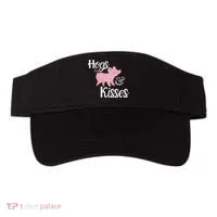 Hogs And Kisses Cute Pig Visor thumb 0