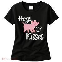 Hogs And Kisses Cute Pig Women's T-Shirt thumb 0