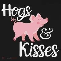 Hogs And Kisses Cute Pig Women's T-Shirt thumb 6