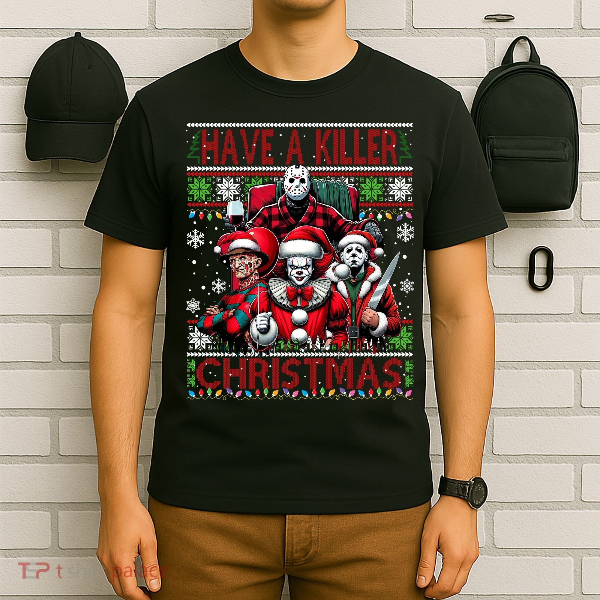 Have A Killer Christmas Merry Creepmas Killers Friends Myers T-Shirt
