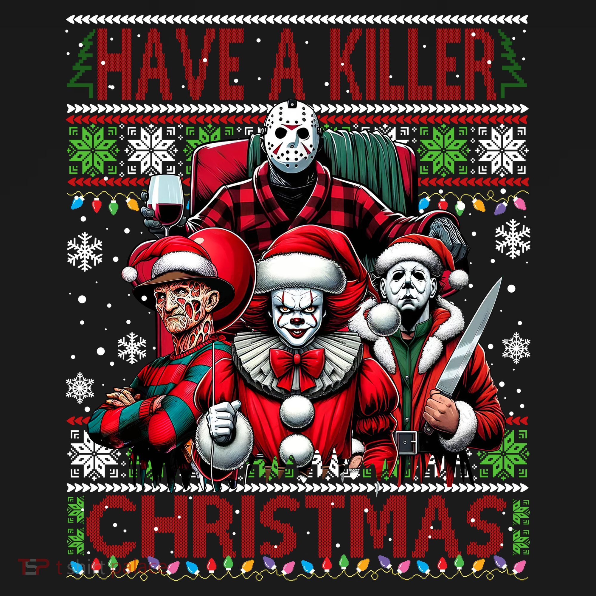 Have A Killer Christmas Merry Creepmas Killers Friends Myers Women's Tank Top