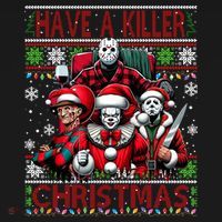 Have A Killer Christmas Merry Creepmas Killers Friends Myers Baby Bodysuit thumb 2