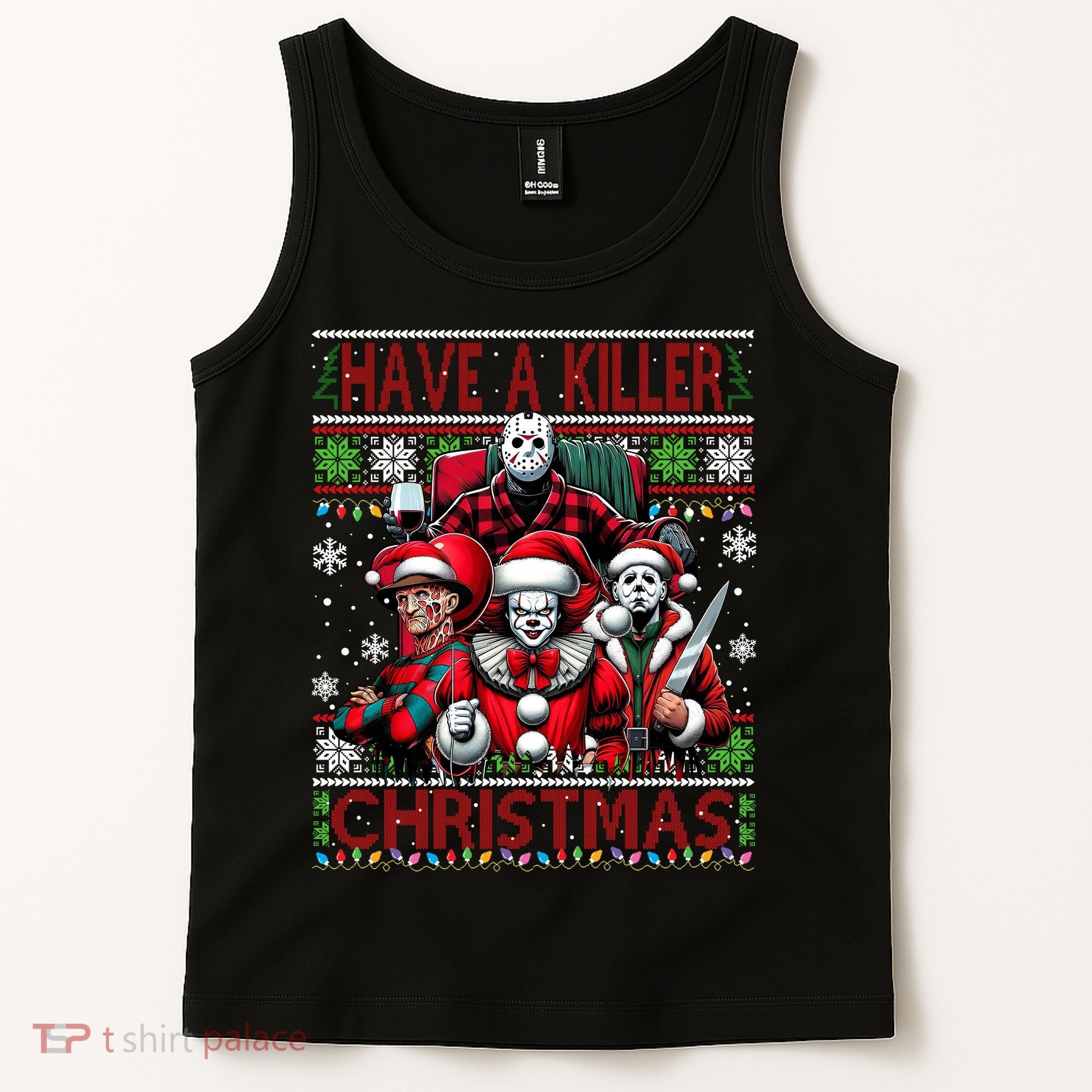 Have A Killer Christmas Merry Creepmas Killers Friends Myers Tank Top