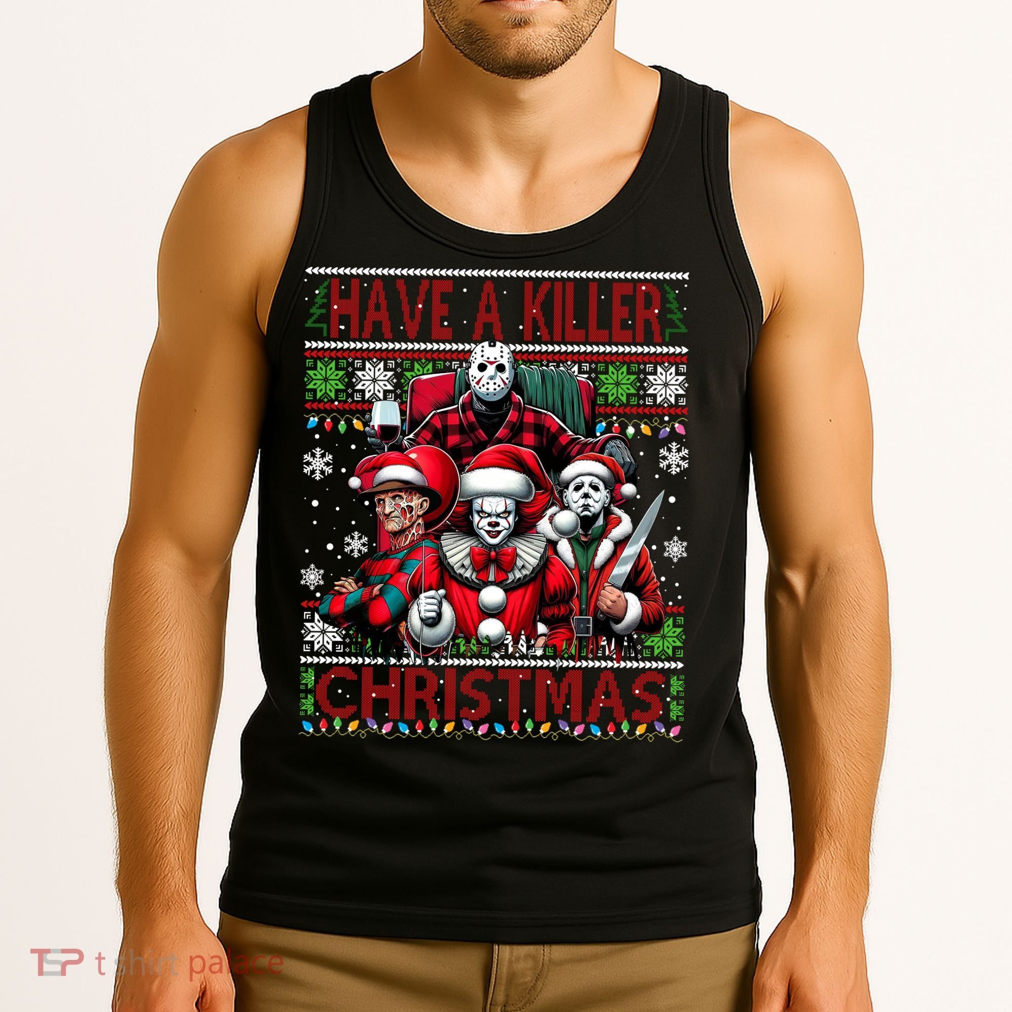 Have A Killer Christmas Merry Creepmas Killers Friends Myers Tank Top