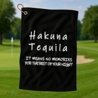 Hakuna Tequila Golf Towel thumb 1