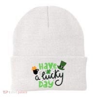 Have A Lucky Day St Patrick's Day Festive Beanie thumb 0