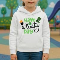 Have A Lucky Day St Patrick's Day Festive Kids Hoodie thumb 3