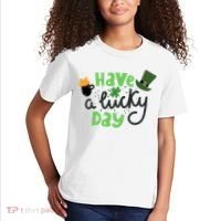 Have A Lucky Day St Patrick's Day Festive Kids T-Shirt thumb 2