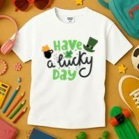 Have A Lucky Day St Patrick's Day Festive Kids T-Shirt thumb 3