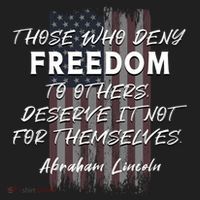 Historical Abraham Lincoln Freedom Quote With American Flag Great Gift Beanie thumb 2