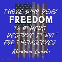 Historical Abraham Lincoln Freedom Quote With American Flag Great Gift Women's Tank Top thumb 5
