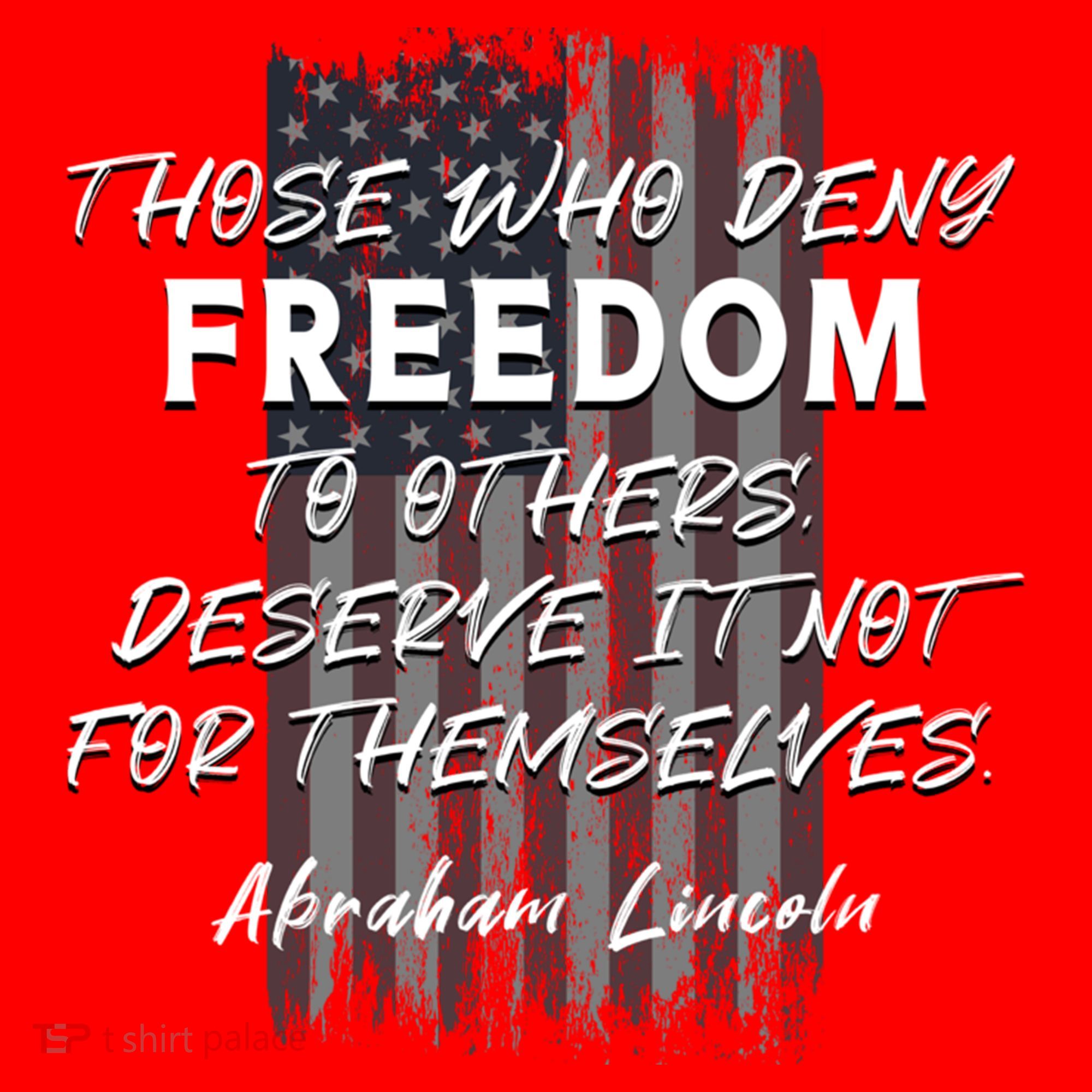 Historical Abraham Lincoln Freedom Quote With American Flag Great Gift Santa Hat