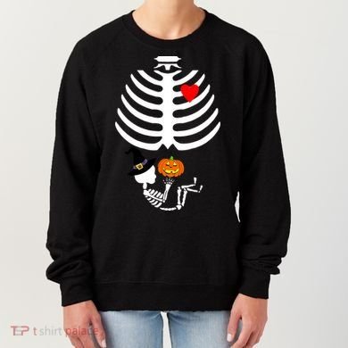 Halloween Baby Skeleton Pumpkin Women's Sweatshirt