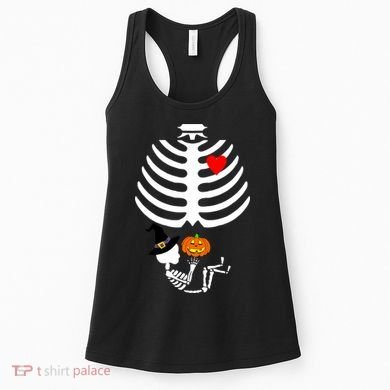 Halloween Baby Skeleton Pumpkin Women's Tank Top
