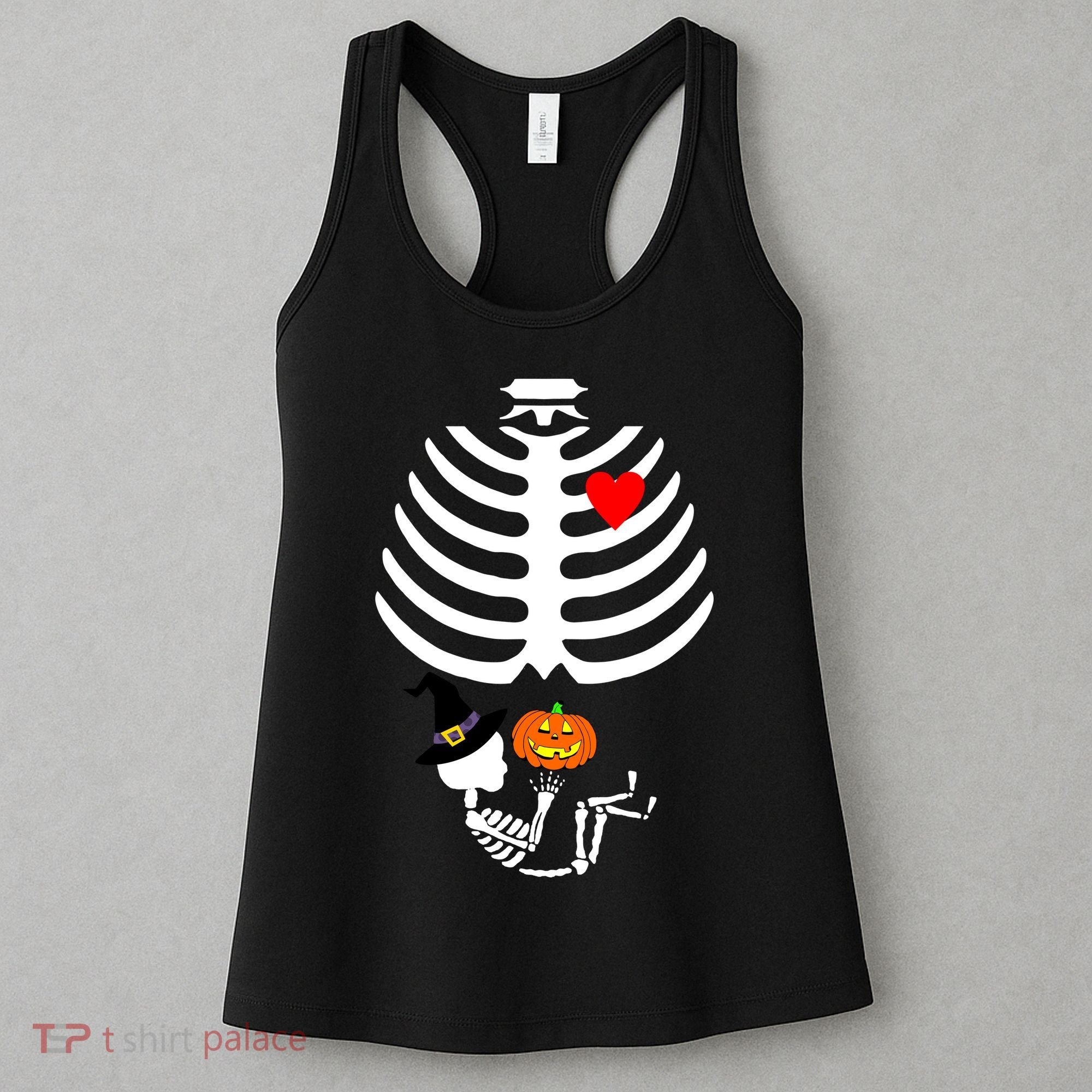 Halloween Baby Skeleton Pumpkin Women's Tank Top