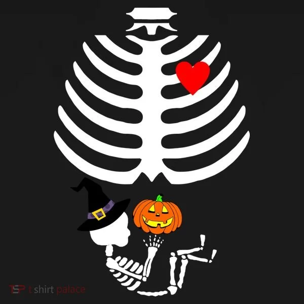 Halloween Baby Skeleton Pumpkin Toddler Hoodie