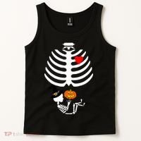 Halloween Baby Skeleton Pumpkin Tank Top thumb 2