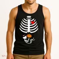Halloween Baby Skeleton Pumpkin Tank Top thumb 3