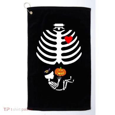 Halloween Baby Skeleton Pumpkin Golf Towel