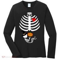 Halloween Baby Skeleton Pumpkin Women's Long Sleeve Shirt thumb 0