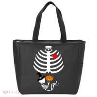 Halloween Baby Skeleton Pumpkin Tote Bag thumb 0