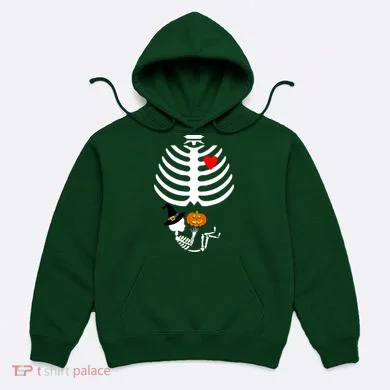 Halloween Baby Skeleton Pumpkin Hoodie
