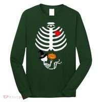 Halloween Baby Skeleton Pumpkin Long Sleeve Shirt thumb 0