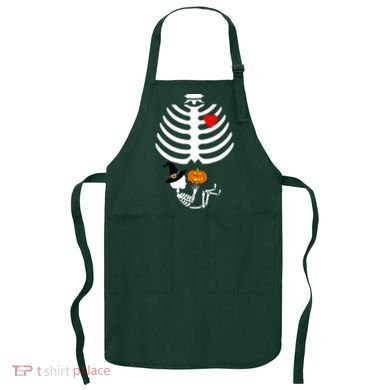 Halloween Baby Skeleton Pumpkin Apron