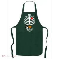 Halloween Baby Skeleton Pumpkin Apron thumb 0