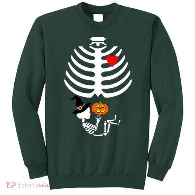 Halloween Baby Skeleton Pumpkin Sweatshirt