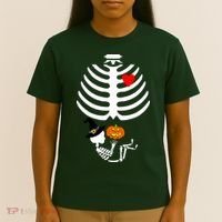 Halloween Baby Skeleton Pumpkin T-Shirt thumb 4
