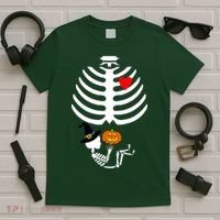Halloween Baby Skeleton Pumpkin T-Shirt thumb 5