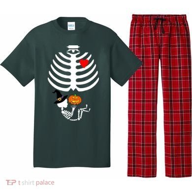 Halloween Baby Skeleton Pumpkin Pajama Set