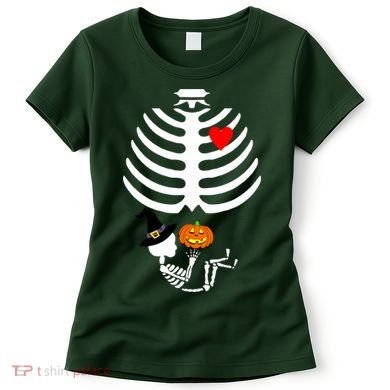 Halloween Baby Skeleton Pumpkin Women's T-Shirt