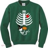 Halloween Baby Skeleton Pumpkin Kids Sweatshirt thumb 0